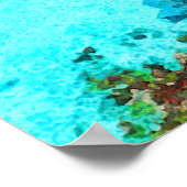 Waterverf Schilderen van Maldiven Honeymoon Resort Poster (Hoek)