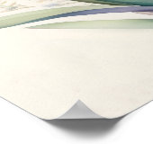 Waterverf Schilderen van Paarse Iris Poster (Hoek)