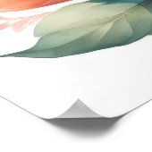 Waterverf Schilderen van pioenen IX Poster (Hoek)