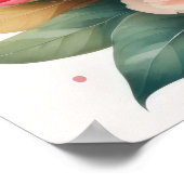 Waterverf Schilderen van Pioenen VI Poster (Hoek)