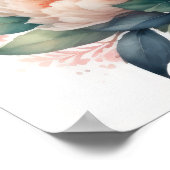 Waterverf Schilderen van Pioenen VII Poster (Hoek)