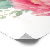 Waterverf Schilderen van Pioenen VIII Poster (Hoek)