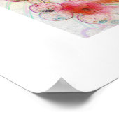 Waterverf Schilderen van rijdende bessen Poster (Hoek)