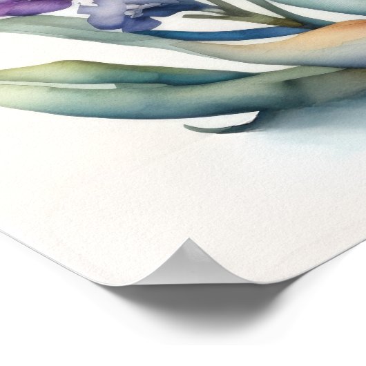 Waterverf Schilderen van Snapdragons Poster (Hoek)