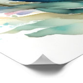 Waterverf Schilderen van vis Abstract II Poster (Hoek)