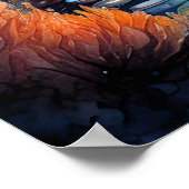 Waterverf Schilderen van Vis Planten Poster (Hoek)