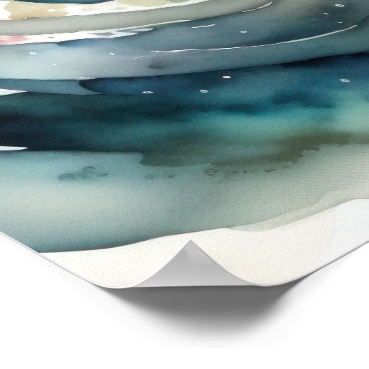 Waterverf Schilderen van Vis Poster (Hoek)