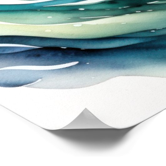 Waterverf Schilderen van Vis Poster (Hoek)