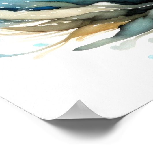 Waterverf Schilderen van Vis Poster (Hoek)