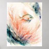 Waterverf Schilderen van Viskoraal Poster (Voorkant)