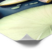 Waterverf Schilderen van Waterlelie Poster (Hoek)