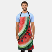 Waterverf Schilderen van Watermeloen Schort (Gedragen)