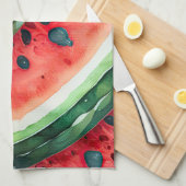 Waterverf Schilderen van Watermeloen Theedoek (Quarter Fold)