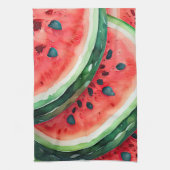 Waterverf Schilderen van Watermeloen Theedoek (Verticaal)