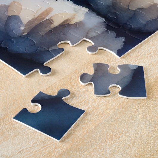 Waterverf Schilderen van Zee Schildpad Legpuzzel (Zijkant)