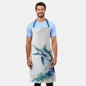 Waterverf Schilderen van zwaardvis Schort (Gedragen)