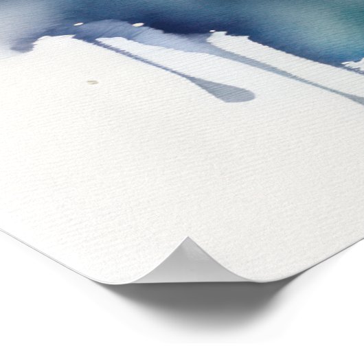 Waterverf Schilderen Venetiaans Masker IV Poster (Hoek)