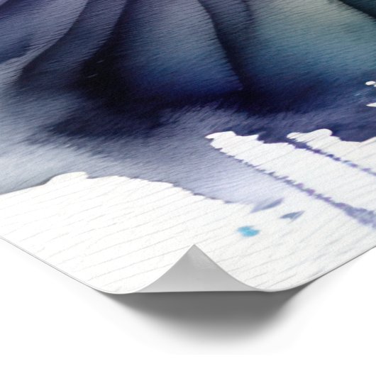 Waterverf Schilderen Venetiaans Masker VI Poster (Hoek)