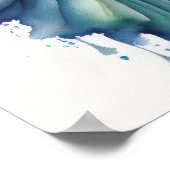 Waterverf Schilderen Venetiaans Masker VII Poster (Hoek)