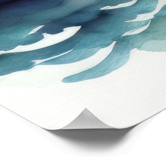 Waterverf Schilderen Vrouw Venetiaans Masker III Poster (Hoek)