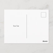 Waterverf Schilderend element op de omheining Briefkaart (Achterkant)