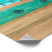 Waterverf schilderend naadloos patroon met boten o poster (Hoek)