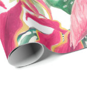 Waterverf schilderend naadloos patroon met flaming cadeaupapier (Rol Hoek)