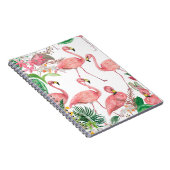 Waterverf schilderend naadloos patroon met flaming notitieboek (Rechterzijde)