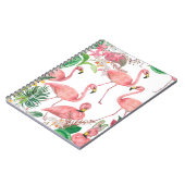 Waterverf schilderend naadloos patroon met flaming notitieboek (Linkerzijde)