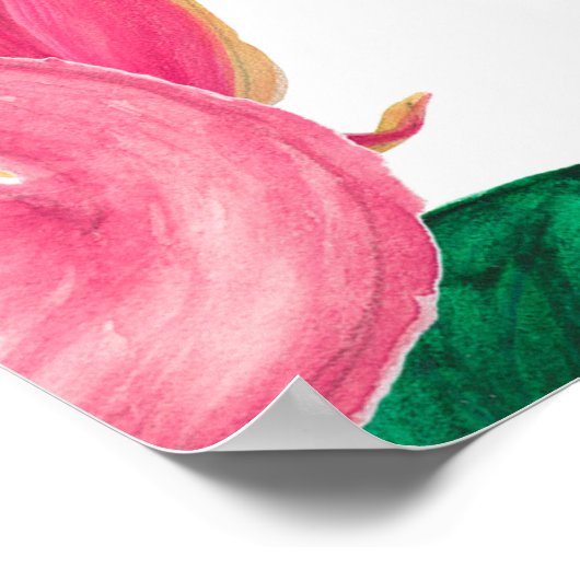 Waterverf schilderend naadloos patroon met flaming poster (Hoek)