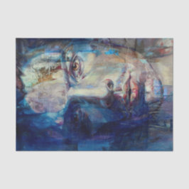 Waterverf schilderend portret van Man-weefselpapie Tissuepapier