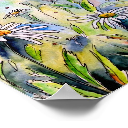 Waterverf schilderende dagen poster (Hoek)