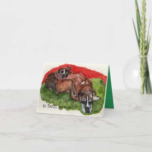 waterverf schilderende de Kaders van Pasen, whimsi Kaart (Voorkant)