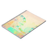 Waterverf Schilderende Ferris Wheel Fairground Art Notitieboek (Linkerzijde)