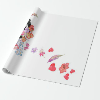 Waterverf Schilderij Beagle Dog Kransbloemen Cadeaupapier