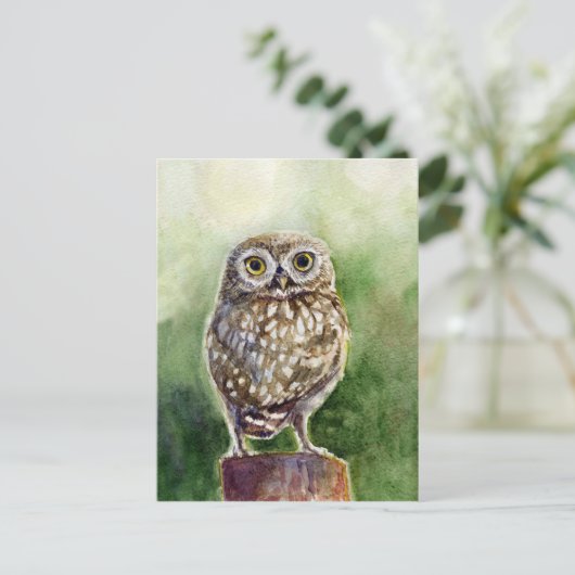 Waterverf schilderij briefkaart (Staand voorkant)