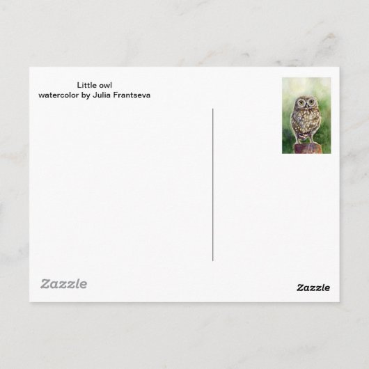 Waterverf schilderij briefkaart (Achterkant)