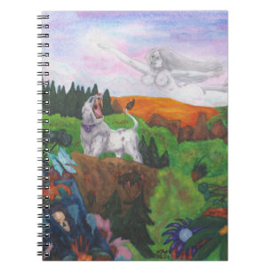 Waterverf Schilderij Fantasie Landschap Godin Lief Notitieboek