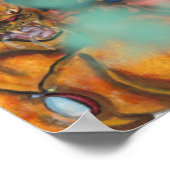 Waterverf Schilderij Fantasy Eros rijden Leeuwin Poster (Hoek)