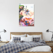 Waterverf schilderij fantasy gevecht demonen eenho canvas afdruk (Insitu (Slaapkamer))