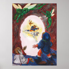 Waterverf Schilderij Fantasy Vision Eros King Fair Poster