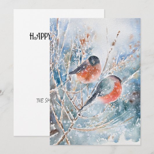  Waterverf schilderij Feestdagenkaart