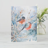 Waterverf schilderij Feestdagenkaart (Staand voorkant)