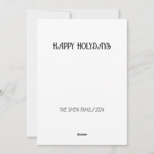  Waterverf schilderij Feestdagenkaart (Achterkant)