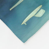 Waterverf schilderij Flamingo Fleece Deken (Hoek)