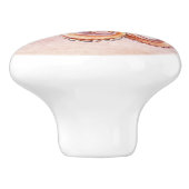  waterverf schilderij Grappige octopus Keramische Knop (Zijkant)