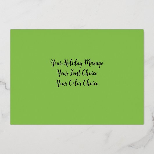 Waterverf Schilderij Kaars Kerstmis Paarse Groen Folie Feestdagenkaart (Achterkant)