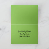 Waterverf Schilderij Kaars Kerstmis Paarse Groen Kaart (Binnen)