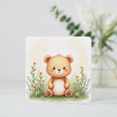 Waterverf schilderij Kaart van een Schattige, klei (Staand voorkant)