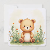 Waterverf schilderij Kaart van een Schattige, klei (Achterkant)